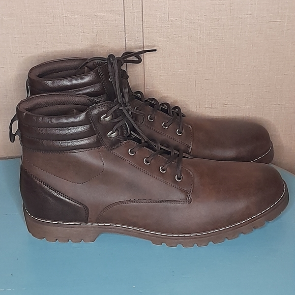 Red Ale By Alesbury Men's Derex Leather Utility Boot Brown - Picture 4 of 7